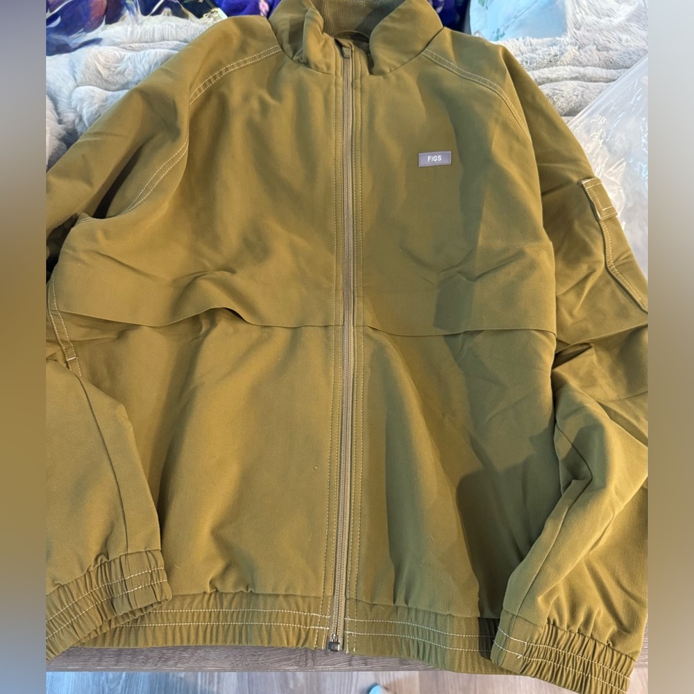 Olive Figs Sydney Cargo Scrub Jacket XL
